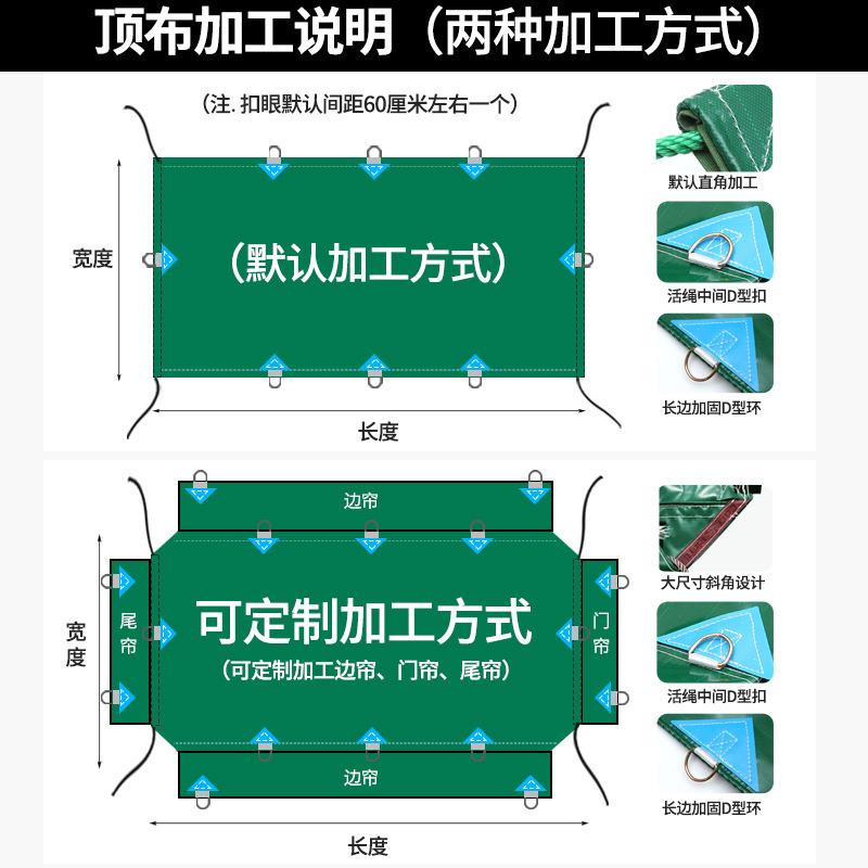 货车篷布汽车遮雨布防水油布加厚帆布苫布防雨防晒隔热遮阳布超轻