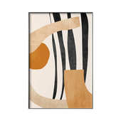 抽象玄关大幅纯粹现代装 饰画入户壁画进门客厅落地简约墙上画挂画