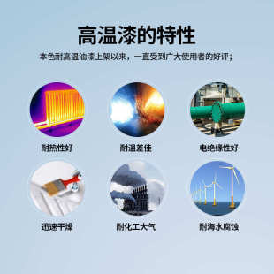 有机硅耐高温油漆1200度防锈漆金属漆户外热锅炉暖气片防火门涂料