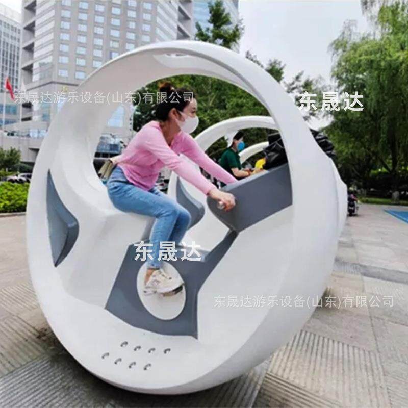 发光单车脚踏发电不锈钢动感单车虚拟骑行竞技无动力单车