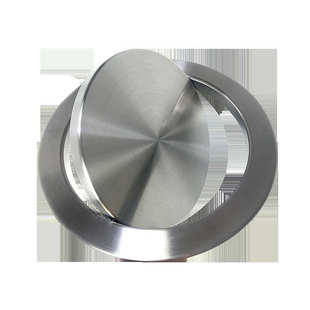 304不锈钢垃圾桶盖子配件台面嵌入式摇盖翻盖厨房卫生间圆形方形