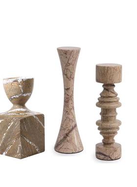 简约侘寂风大理石摆件样板间售楼处酒店民宿客厅餐桌桌面软装饰品