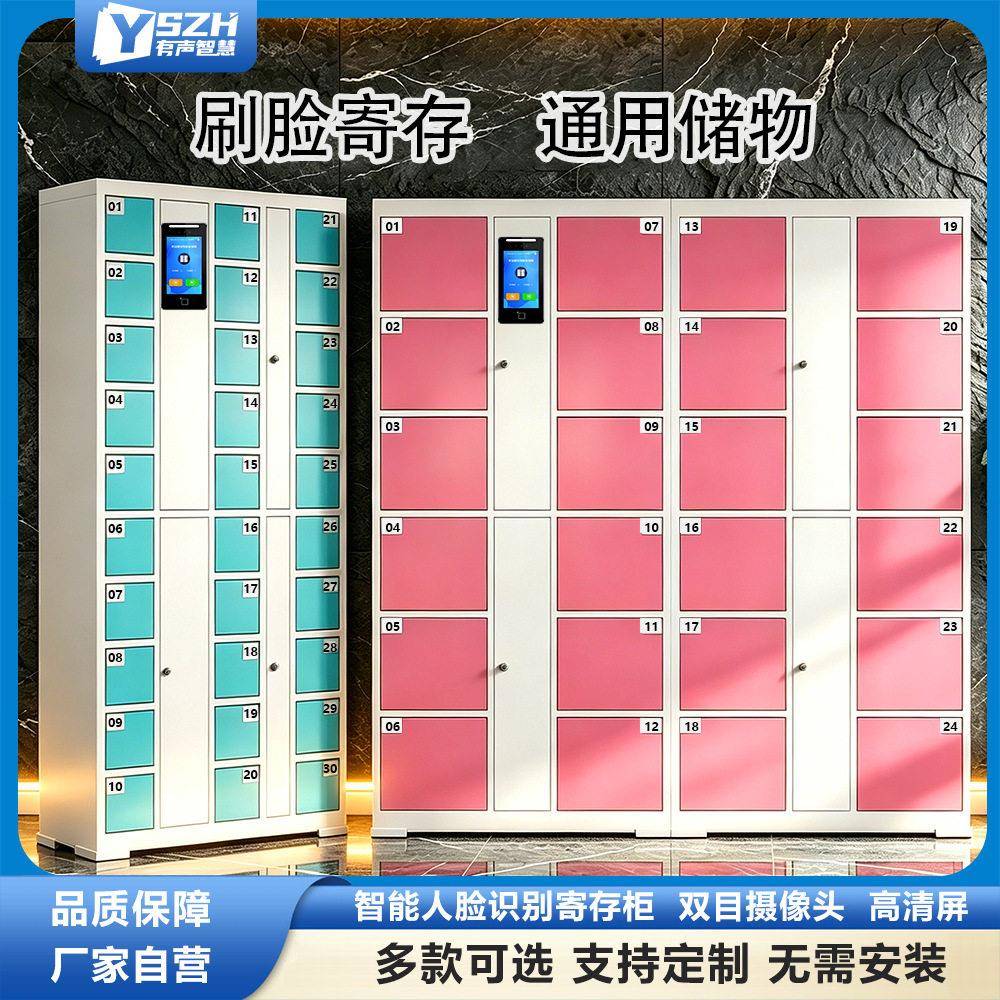 工厂超市自助刷脸手机扫码共享智能储物柜存包柜寄存柜快递柜商用
