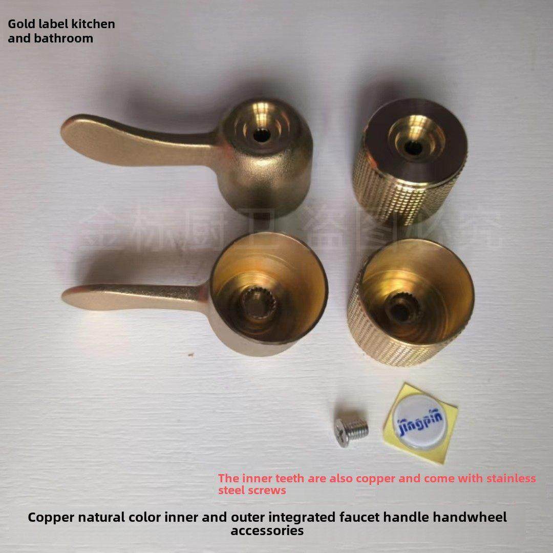 水龙头全铜手柄配件4点快开角阀手轮单冷盘盆水龙头通用双开关手