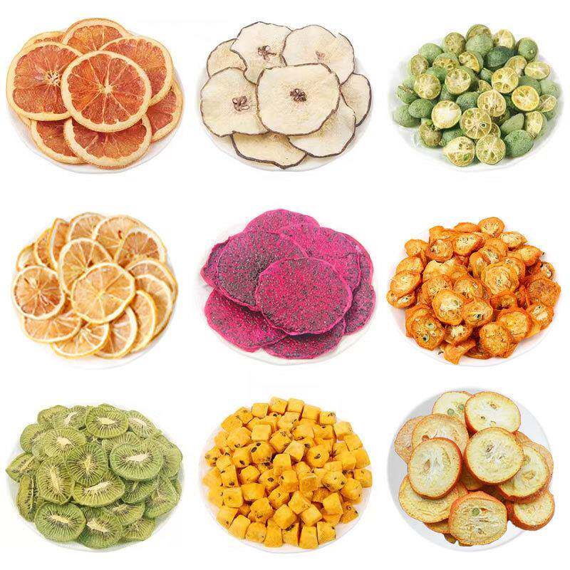 现货散装水果茶夏季冷泡茶冻干百香果小青桔柠檬片等各种水果