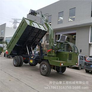 矿山水利工程挖掘运输自卸车6米加长挖臂运输车60度机身旋转