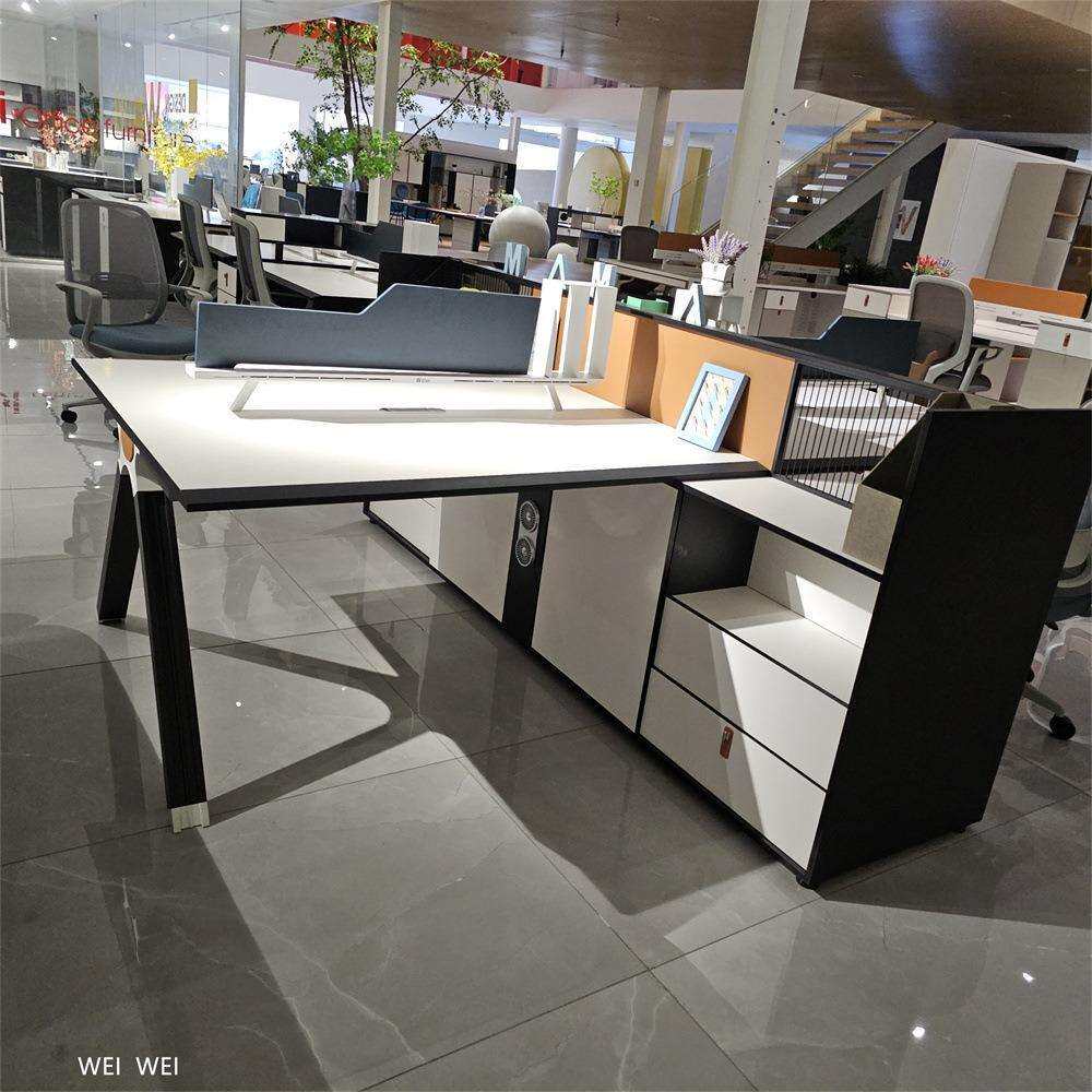 员工桌2 4人位屏风卡座6人隔断工位财务桌8人位职员办公桌椅组合