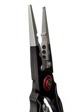 Q57带锁路亚钳 控鱼钳剪线钳 铝合金上环摘钩取钩钳 户外控鱼钓鱼