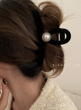 超大号14盘发5抓夹女高级感发夹后脑勺发量多鲨鱼夹子秋冬风