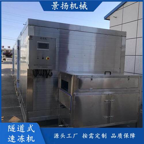 厂家直供隧道式速冻机冰激淋蛋糕速冻设备蛋挞薯条单体速冻机