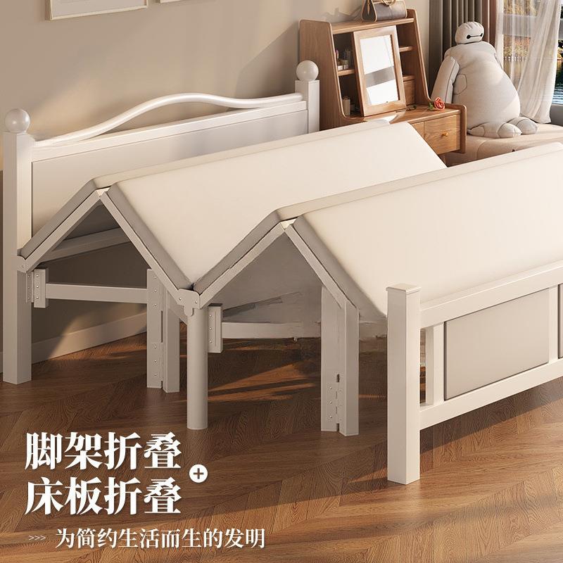 加固折908叠床单人家用成人木可板床出屋双人午租调睡小床简易节