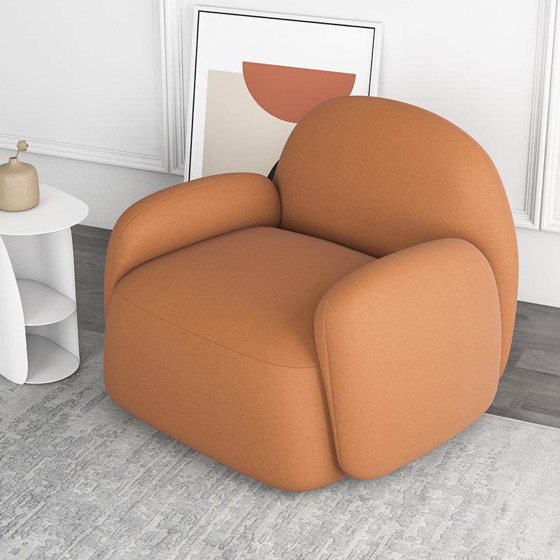 北欧轻奢单人沙发椅科技布休闲椅个性异形客厅阳台懒人沙发舒适