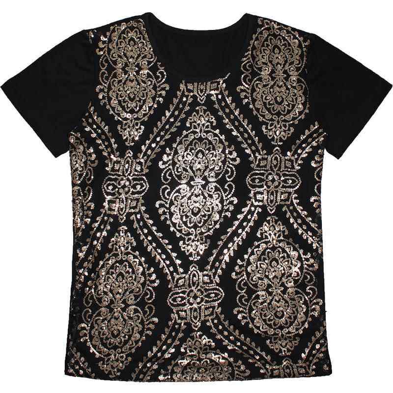 高档子酒吧夜店主持人演出服舞D架蹈鼓J男歌手另类个性潮流亮片t