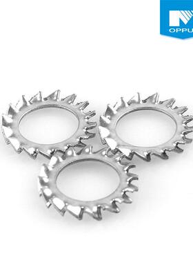 【M-M30】N304不锈内/外QNR锯齿锁紧钢垫圈 DI679 菊花垫2圈