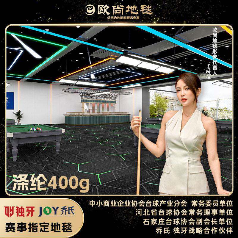 台球厅地毯耐磨防潮商用印花满铺防火阻燃台球室加厚公尼龙地毯