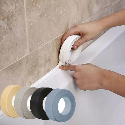 Shower Bath Sealing Tape Strips PVC Self Adhesive Waterproof