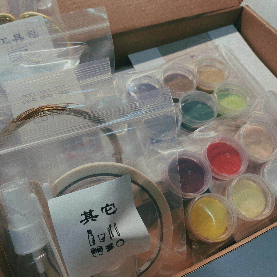 掐丝珐琅全套材料包DIY | 茶盘『桃李满天下』