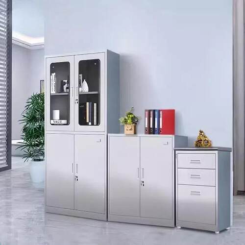 不锈钢文件柜抽屉式矮柜器械柜办公资料储存柜门诊医院药品展示柜