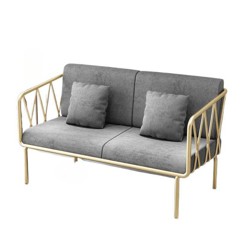 现代简约轻奢金色铁艺沙发服装店网红单人沙发椅客厅沙发茶几组合,住宅家具,铁艺沙发,淘宝优惠券,粉丝福利购,淘宝优惠卷