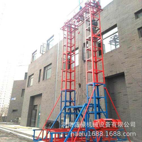 建筑单笼双柱龙门架升降机 建筑机械升降设备 工地龙门架提升机