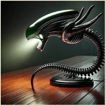 跨境新品 ALIEN LAMPS 外星生物灯架 卧室家庭装饰灯品树脂摆件