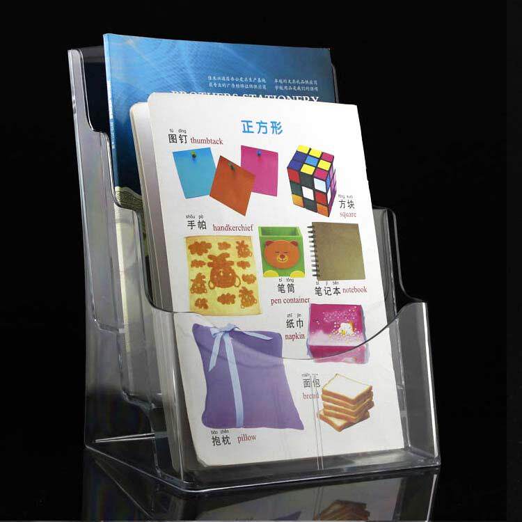 A4三格三层资料架宣传单页架挂墙三折页资料盒置物收纳盒展柜
