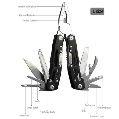 14 in 1 multifunctional outdoor folding pliers convenient wi