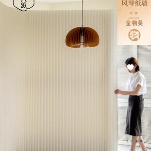 屏风隔断墙折叠风琴纸墙客厅直播间背景板房间分隔屏风移动