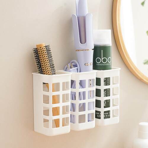 New Wall-Mounted Hair Tool Storage Box, Curling Iron Holder,