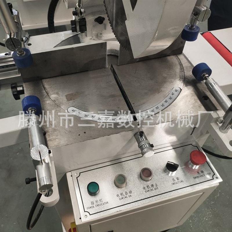 铝型材单头多角度切割锯床 塑钢门窗upvc型材45度90度切角机