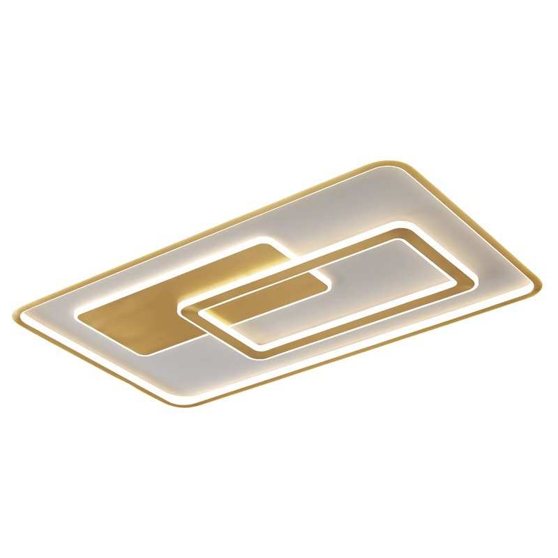 2025新款超薄全铜客厅长方形吸顶灯轻奢大气高端广东中山卧室灯具