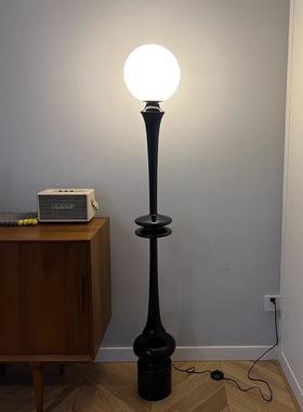 中古风客落地黑色复古卧厅室灯书房圆球灯艺沙术象棋发KDF旁氛围