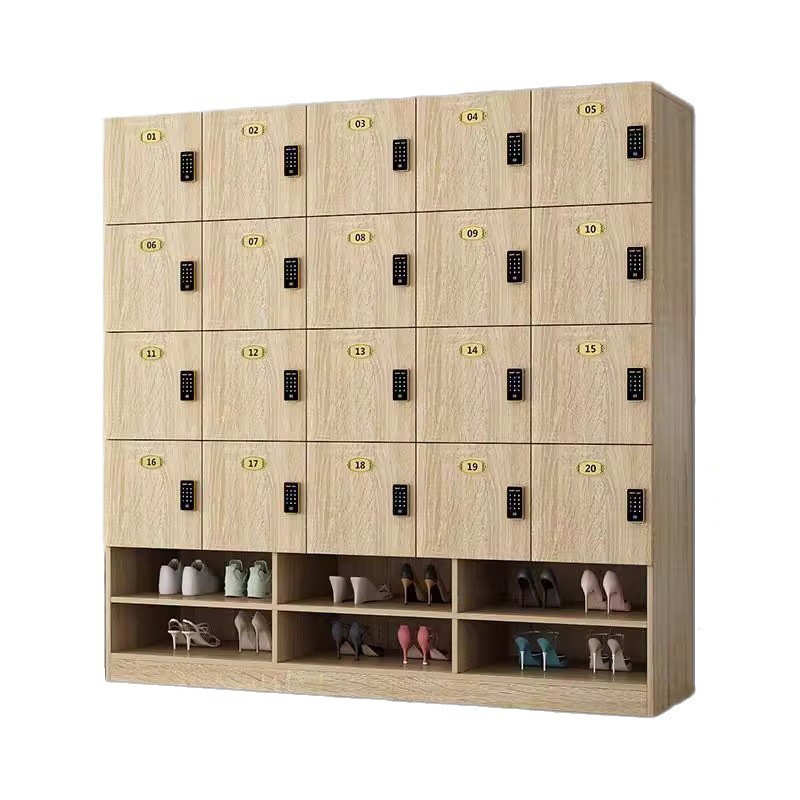 木质更衣柜瑜伽馆存包柜储物柜健身房美发店舞蹈室员工换衣柜鞋柜