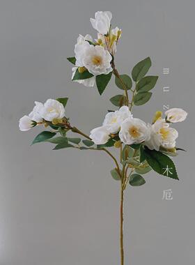 蔷薇仿真花高枝假花高级感婚礼布置小玫瑰摆设客厅摆件插花绢雏菊