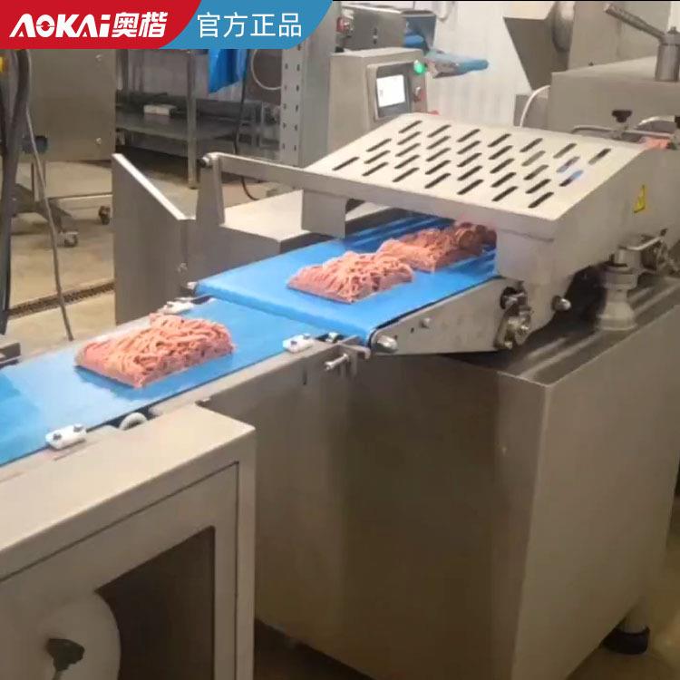 大型商用肉糜灌装生产线 猪肉糜加工自动流水线