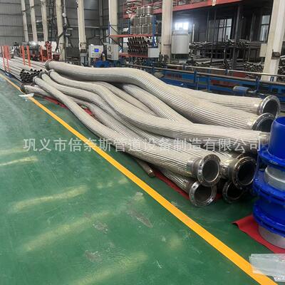 生产各种DN100长度不锈钢金属软管 304软连接 耐腐蚀耐温一端活套