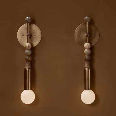 Apparatus复古设计样板房茶室卧室床头吧台酒店走廊洞石装饰壁灯