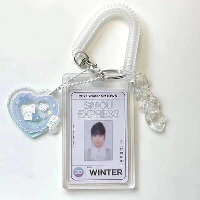 3 Inch Kpop Idol Transparent Card Holder Credit ID Bank