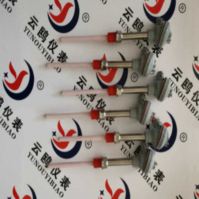 铂铑热电偶刚玉管WRP R S双支B型 0-1600℃铂铑30铂铑6高温陶瓷
