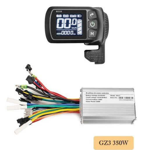 电仪表控制器 Gz3 24V-48V 250W 350W 自行车锂电改装配件