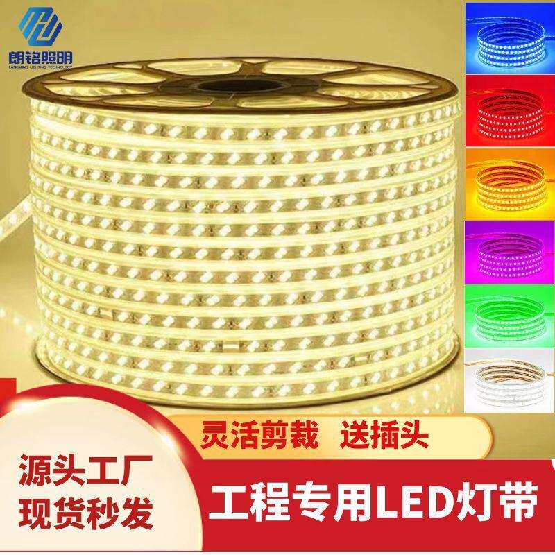LED灯带v户外防水地室隧道地亮化装饰照明白光灯条V6V