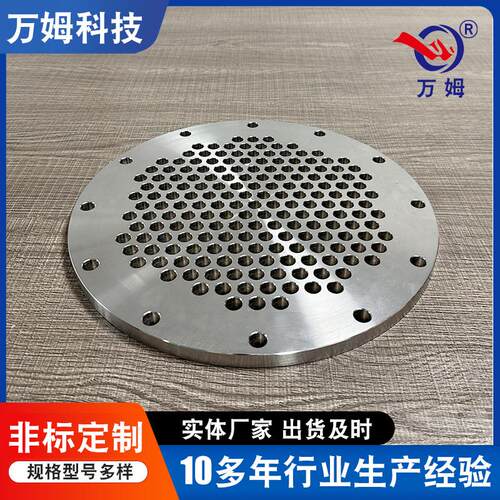 厂家供应锻造过滤器管板非标压力容器管板不锈钢筛孔管板法兰