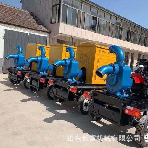 自吸泵防汛车涝泵车800立方无堵塞自排吸泵柴 油抽水泵FXM 应急抢