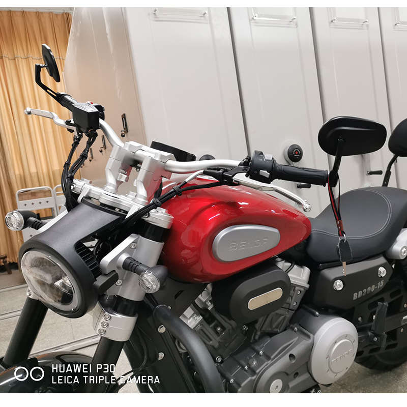QJ闪150/250闪500改装倒车后视镜闪300闪350手把镜反光镜车把镜