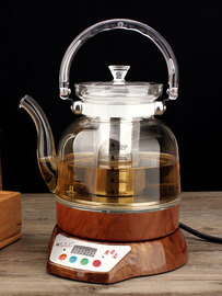 荣事金玻璃(金玻璃)煮茶壶黑茶，专用煮茶器多功能，电热烧水壶保温养生壶家用