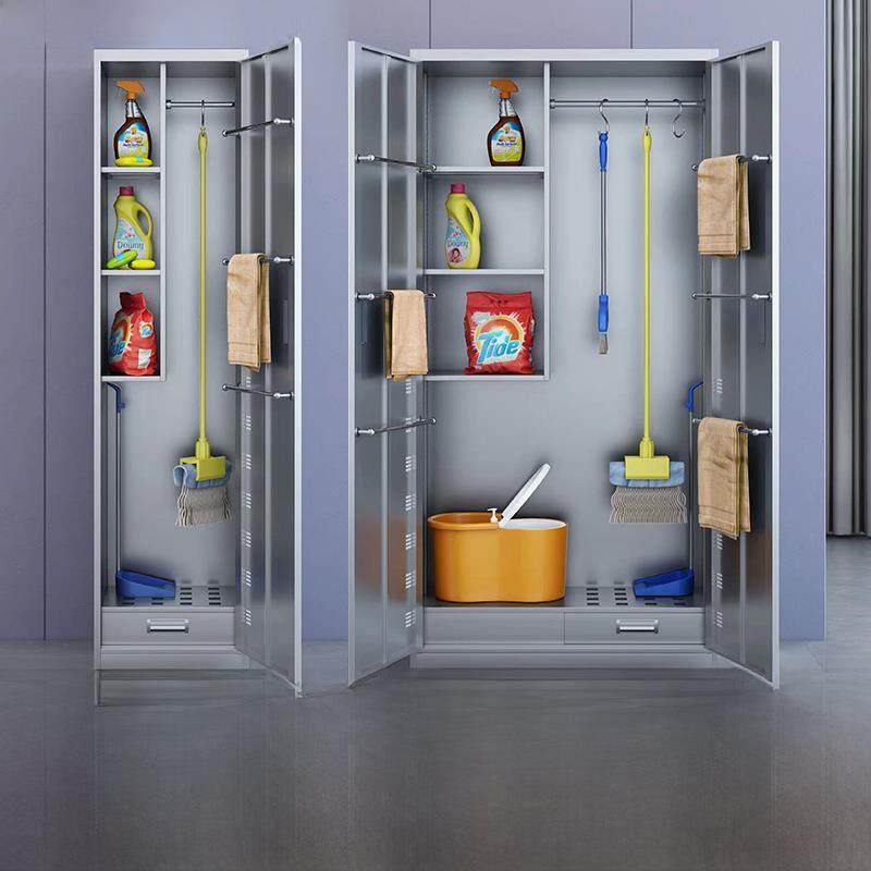 不锈钢清洁柜教室卫生扫把柜阳台杂物柜拖把扫把储物柜清洁工具柜,商业/办公家具,文件柜,淘宝优惠券,粉丝福利购,淘宝优惠卷