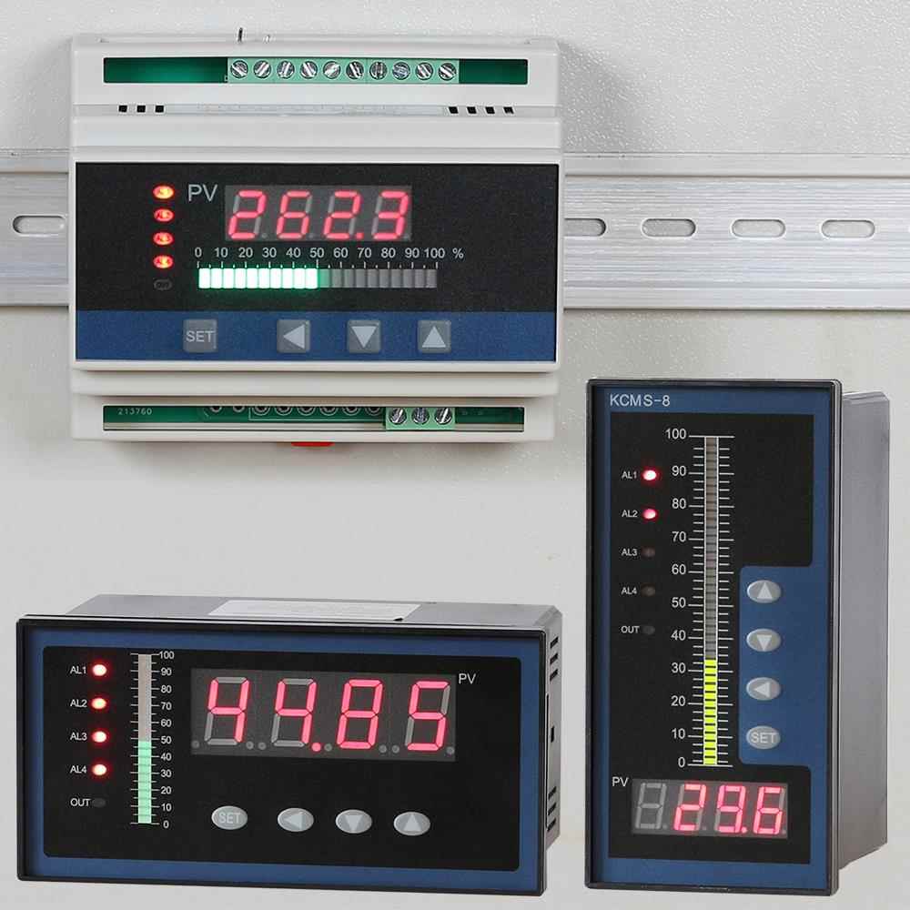 液位水位带光柱显示仪表消防水池水箱控制器带报警配记录仪|RS485