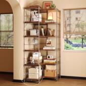 L型转角置物架落地客厅收纳架卧室书架仓库货架多层组合储物架子