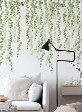 梵汐新款墙贴 规格绿色叶子自粘墙贴 家居背景装饰可移除 FX-C09