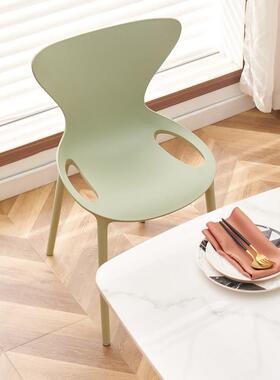 简SD-650约塑料椅子堂家用餐厅加靠背餐椅可叠放鱼宿尾椅舍食酒店
